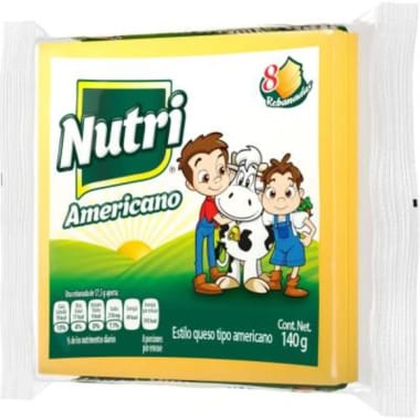 Imitacion Queso Americano Nutrileche 140Gr 8Reb