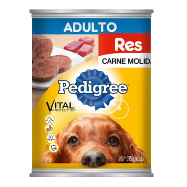 Alimento Para Perro Pedigree Adulto Res Carne Molida Lata 375 g