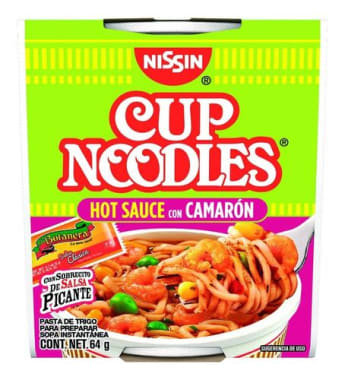 Sopa Nissin Camaron Hot Sauce 64 Grs