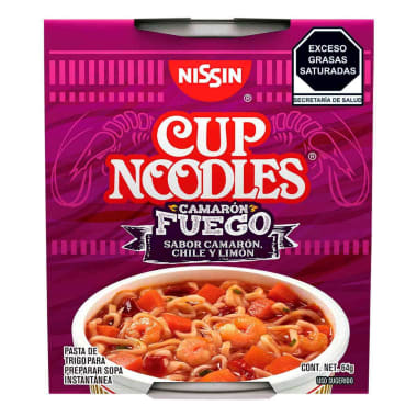 Cup Noodles Intenso Camaron Fuego 64 Gr