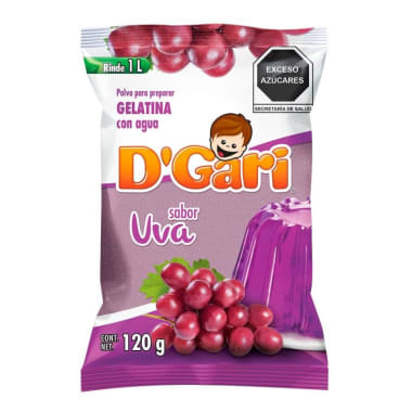 Gelatina de DGari Sabor Uva 120 g