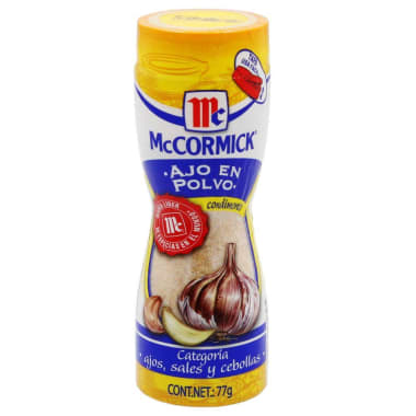 Ajo en Polvo McCormick Ajos sales y Cebollas 77g