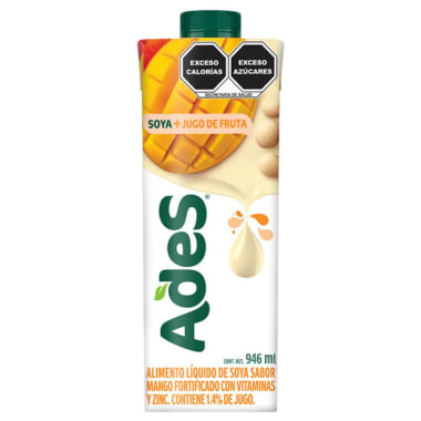 Bebida de soya con jugo de fruta Ades 946ml