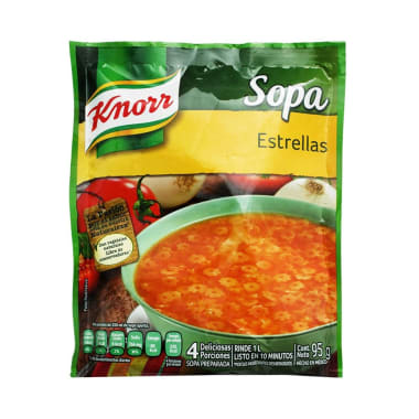 Sopa Knorr Estrellitas 95 Gr.