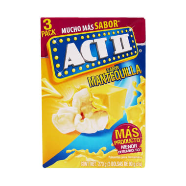 Palomitas Act II Mantequilla Para Microondas 85 g x 4