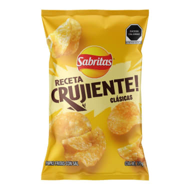 Papas Sabritas Receta Crujiente Clásicas 170 g