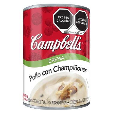 Sopa Crema Campbells Pollo con Champiñones 300g