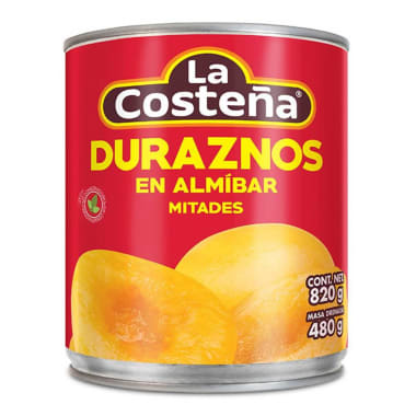 Duraznos La Costeña Mitades en Almibar 820 g