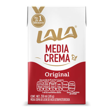 Media Crema Lala Ultra Pasteurizada 250 mL