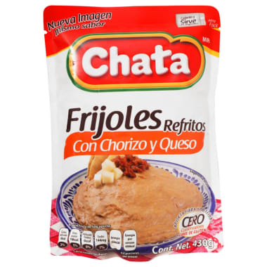 Frijoles Chata Refritos con Chorizo y Queso 430 g