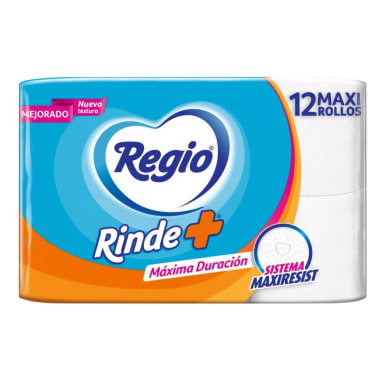 Papel Higiénico Regio  Rinde + 12 U