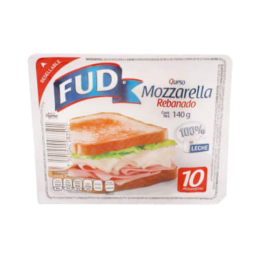 Queso Mozzarella Fud Rebanado 140 g