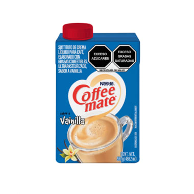 Sustituto de Crema Coffee Mate Líquido Sabor Vainilla 530g