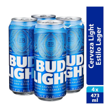 Bud Light 473 Ml 4 Pack