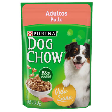 Alimento Dog Chow Adultos Pollo 100 Gr Pouch