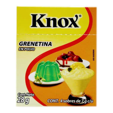 Grenetina en Polvo Knox  7 g x 4