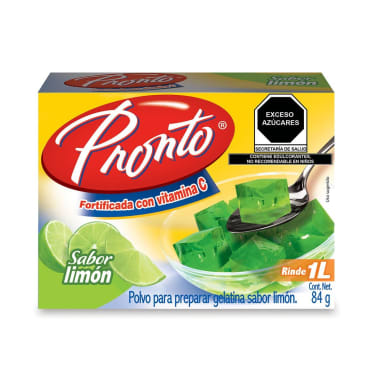 Gelatina en Polvo Pronto Sabor Limón 84 g