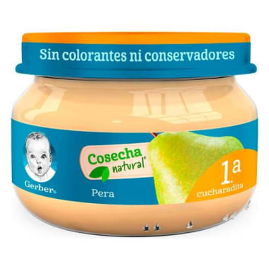 Papilla Gerber Cosecha Natural Etapa 1 Pera 71g