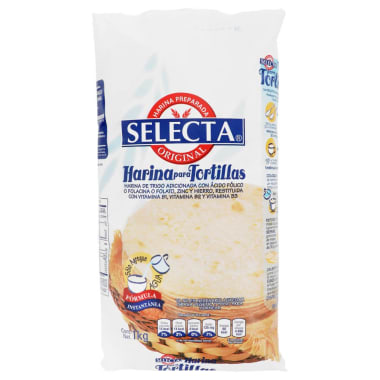 Harina De Trigo Selecta Para Tortillas 1 Kg