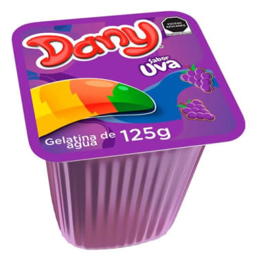 Gelatina Dany de Agua Sabor Uva 125 g