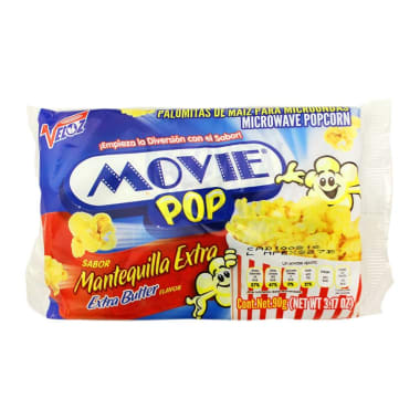 Palomitas P/Micro Sabor Mantequilla Movie Pop 99 Gr