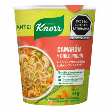 Knorr Sopa Vaso Camaron Chile Piq 12X64G