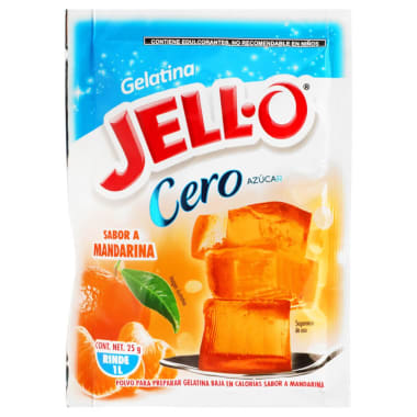 Polvo Para Gelatina Jello Sabor Mandarina Light 25 g