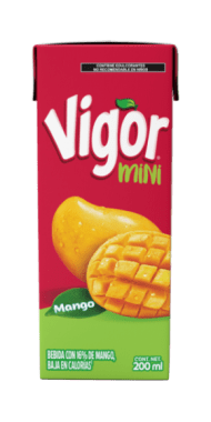 Bebida Vigor Mango De Jumex Minibrick 200 Ml.