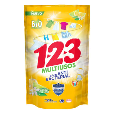 Detergente 123 Multiusos Antivacteral 1 Lt.