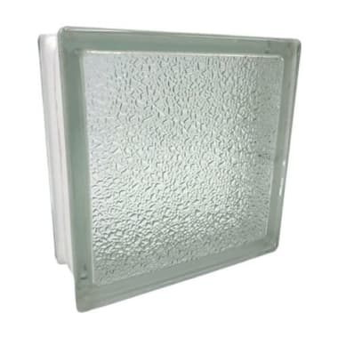 IMP BLOQUE VIDRIO OBLIQUE CLEAR 19X19X8CM (6U)