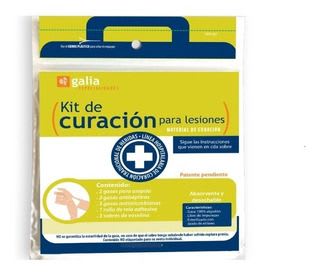 KIT DE CURACIÓN PARA LESIONES (Galia) Bolsa 18 Pzs.   Botiquín de primeros auxilios