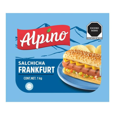 Salchicha Frankfurt De Pavo Alpino 1Kg