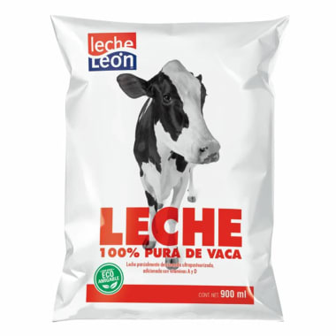 Leche Ultra Pasteurizada Leon 900 Ml