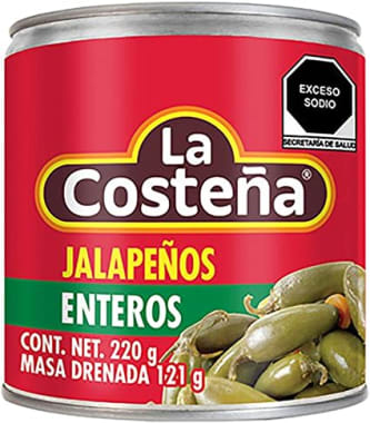 Chiles La Costena Jalapenos Enteros 220 Gr