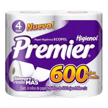 Papel Higienico Premier 600 Hd 4 R.