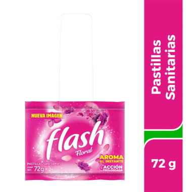 Pastilla Sanitaria Flash Floral 72 Gms Gancho