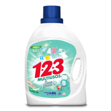 Detergente 1-2-3 Multiusos Aloe Vera 4.65 L.