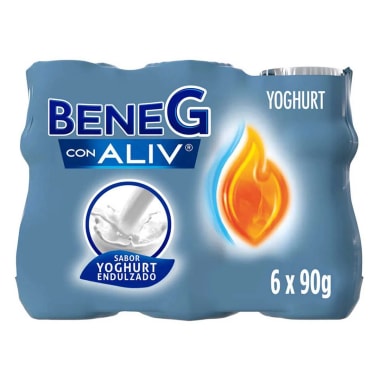 Yogurth Benegastro Natural Mpack 540Gr 6X90Gr