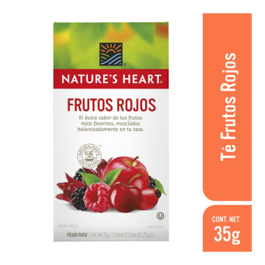 Te Natures Heart Frutos Rojos 35 Gr