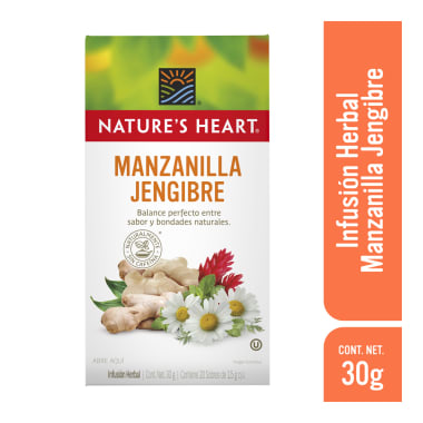 Te Natures Heart Manzanilla Jenigibre 28 Gr