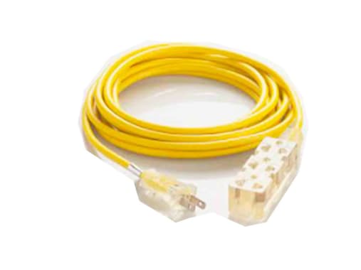 INCABLE EXTENSION 2X18 5MT AMARILLA 3SERV.