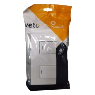 VETO PRE16108 BL CONMUT DOBLE L/P