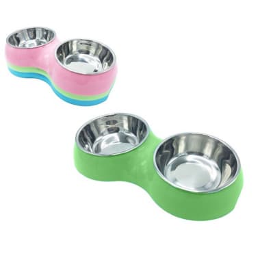 PLATO P/PERRO VERDE MEDIANO X2 REDOND BASICO