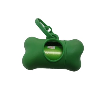 DISPENSADOR VERDE P/FUNDA DESECHOS MASCOTA