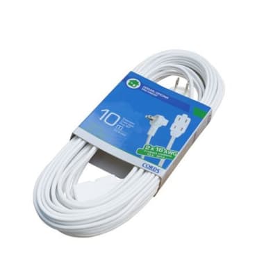 INCABLE EXTENSION 2X16 10MT BLANCO