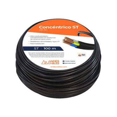 ANDES CABLES CONCENTRICO 4X12 AWG 100MT