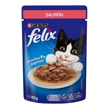 Alimento Gato Felix Salmon 85 Gr Pouch