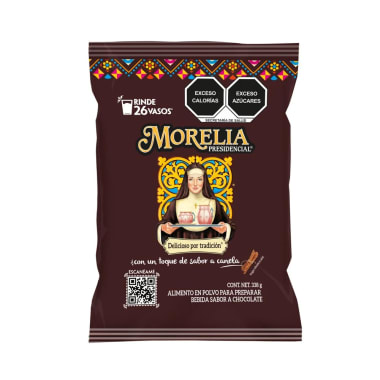 Chocolate Morelia Polvo 338 Gr Bolsa Todas