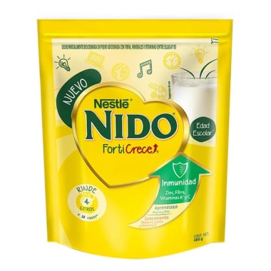 Leche Nido Forticrece 480 Gr Todas