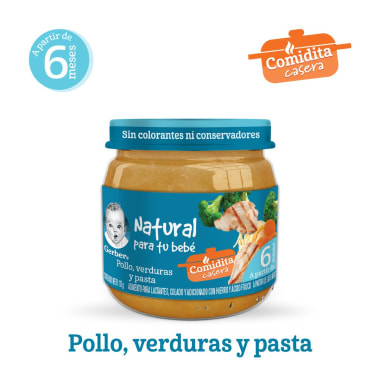 Gerber Verduras Con Pollo Y Pastas 113 Gr 2A Etapa